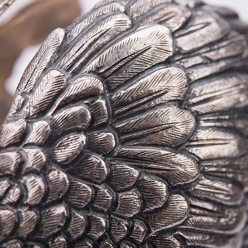Серебряная фигура ручной работы "Лебедь" 2