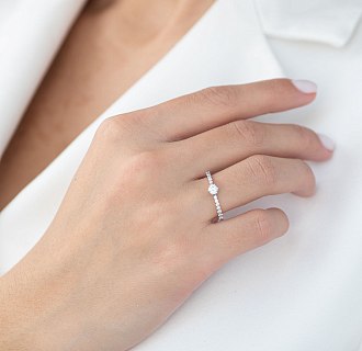 картинка Помолвочное золотое кольцо с бриллиантами Интернет магазин Oniks Premiun