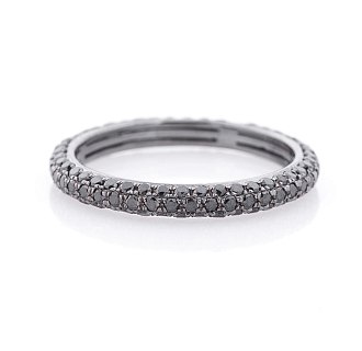 картинка Золотое кольцо с черными бриллиантами Интернет магазин Oniks Premiun