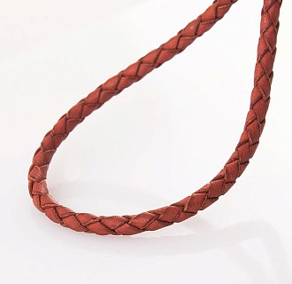 картинка Кожаный красный шнурок с золотой застежкой "Спаси и сохрани" (3 мм) Интернет магазин Oniks Premiun