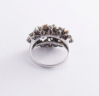 картинка Золотое кольцо с коричневыми бриллиантами Интернет магазин Oniks Premiun