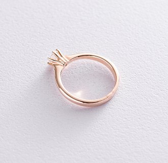 картинка Золотое помолвочное кольцо с бриллиантом Интернет магазин Oniks Premiun
