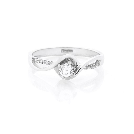 Помолвочное кольцо с бриллиантами 2