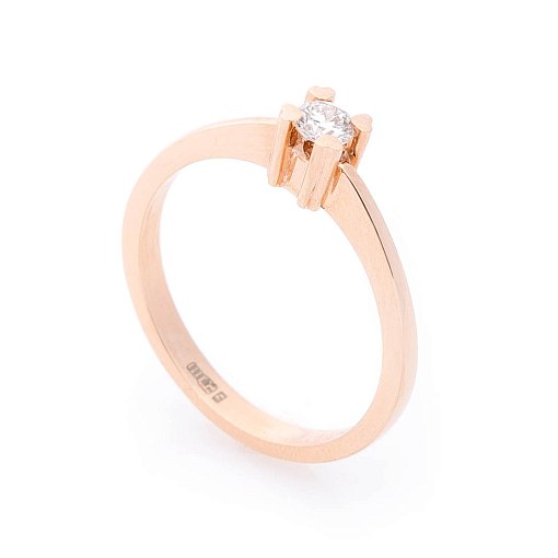 Золотое помолвочное кольцо (бриллиант)
