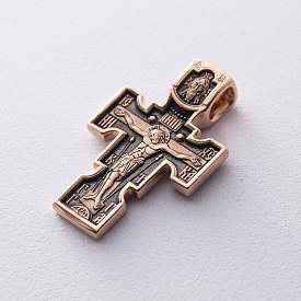 картинка Православный крест с чернением "Архангел Михаил. Казанская икона Божией Матери" Интернет магазин Oniks Premiun