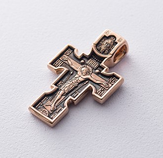 картинка Православный крест с чернением "Архангел Михаил. Казанская икона Божией Матери" Интернет магазин Oniks Premiun