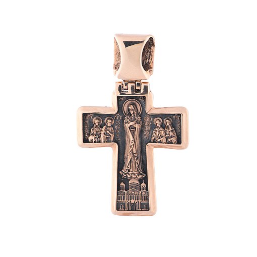 Православный крест "Распятие" (чернение) 2