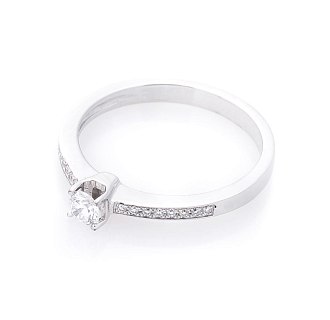картинка Золотое помолвочное кольцо с бриллиантами Интернет магазин Oniks Premiun