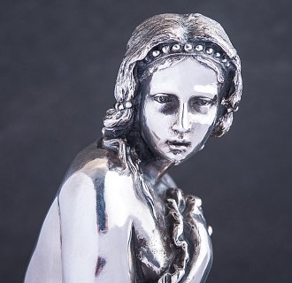 картинка Серебряная фигура ручной работы "Нимфа" Интернет магазин Oniks Premiun