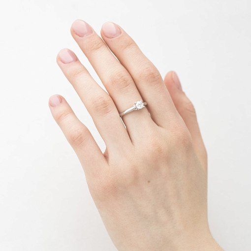 Золотое помолвочное кольцо (бриллианты) 4