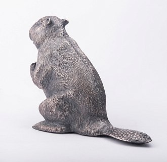 картинка Серебряная фигура ручной работы "Бобер" Интернет магазин Oniks Premiun