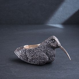 картинка Серебряная солонка ручной работы "Птица" Интернет магазин Oniks Premiun