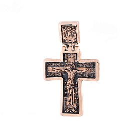 картинка Православный крест "Распятие" (чернение) Интернет магазин Oniks Premiun