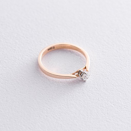 Золотое помолвочное кольцо (бриллиант)