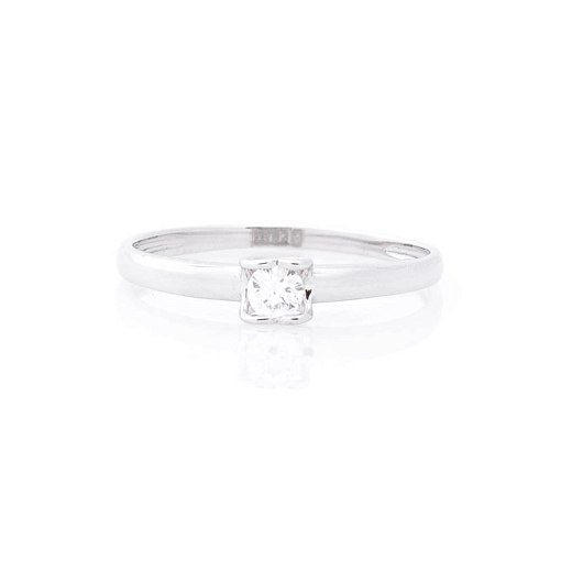 Золотое помолвочное кольцо (бриллиант) 3