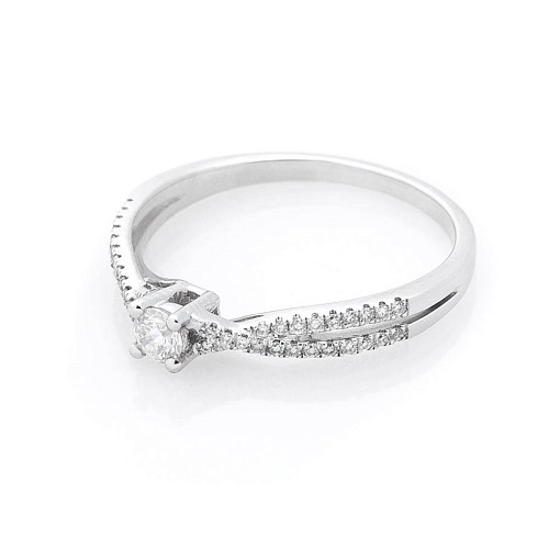 Золотое помолвочное кольцо с бриллиантами 3