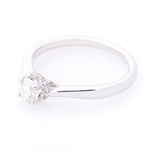 Золотое помолвочное кольцо (бриллиант) 2