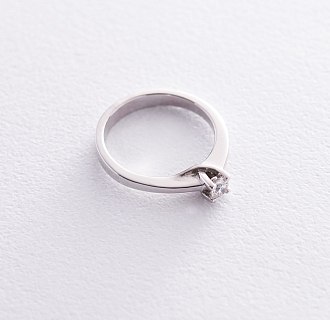 картинка Золотое помолвочное кольцо с бриллиантом Интернет магазин Oniks Premiun