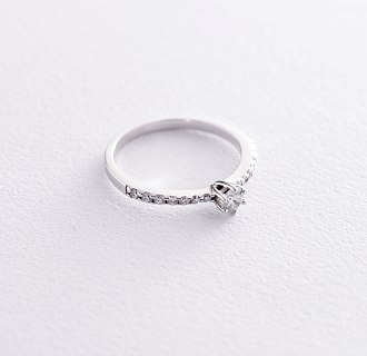 картинка Помолвочное золотое кольцо с бриллиантами Интернет магазин Oniks Premiun