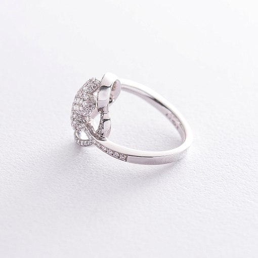 Золотое кольцо "Цветок" с бриллиантами 2