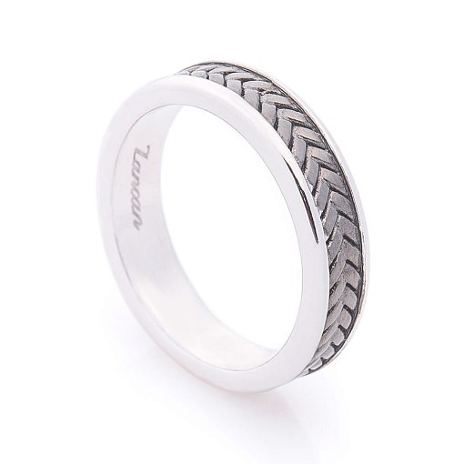 Мужское серебряное кольцо ZANCAN с оксидированием