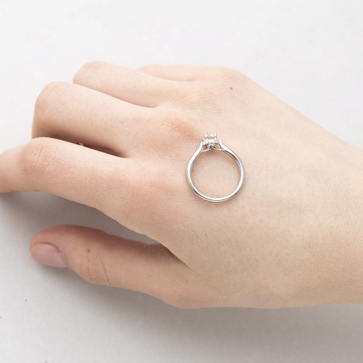 Золотое помолвочное кольцо (бриллиант) 6