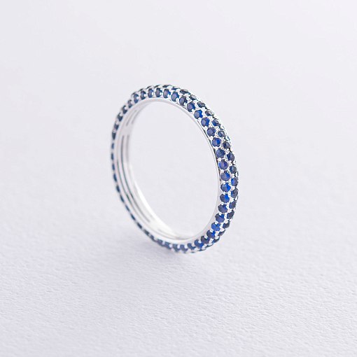 Золотое кольцо с синими сапфирами